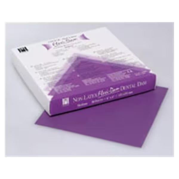 COLTENE WHALEDENT Hygenic Flexi 6" x 6" Purple Non-Latex Dental Dam