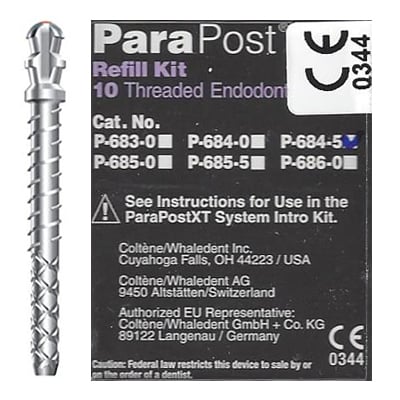 ParaPost XT Titanium Post, 10/Pk- Sizes 4,4.5, 5, & 5.5,