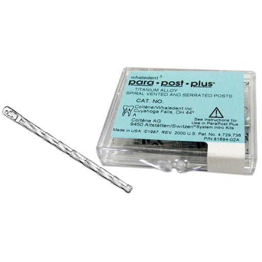 ParaPost Plus P284-3/4  Titanium post, 12 Pk