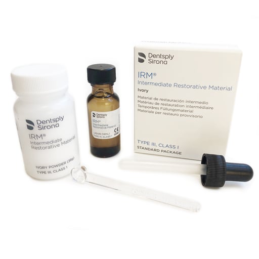 Dentsply IRM Powder + Liquid Ivory kit (38g powder + 14ml liquid)