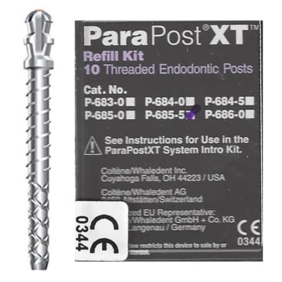 ParaPost XT  Titanium Post, 10/Pk- Sizes 4,4.5, 5, & 5.5,